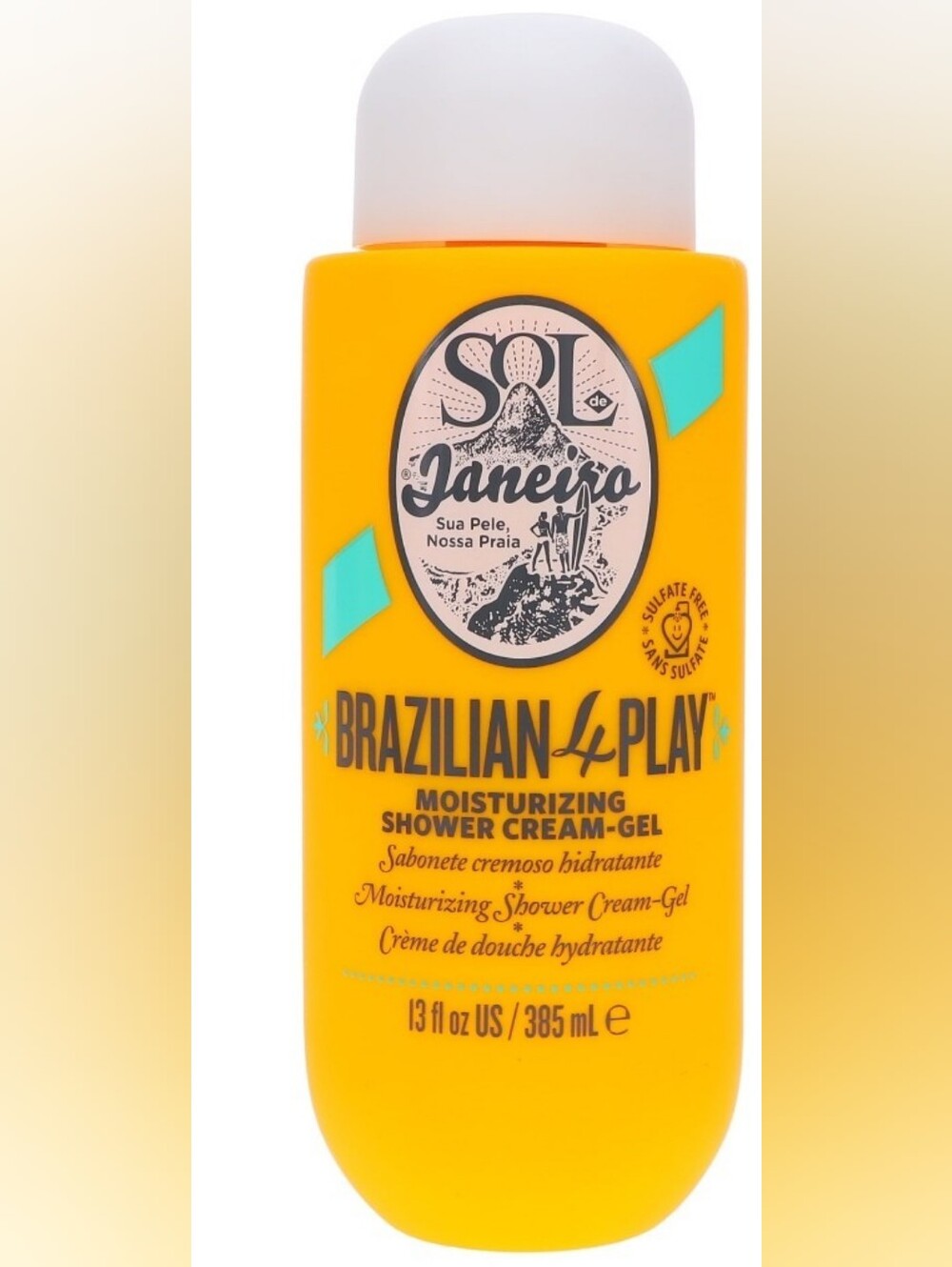 Sol de Janeiro Brazilian 4 Play Moisturizing Shower Cream-Gel 13 Fl Oz